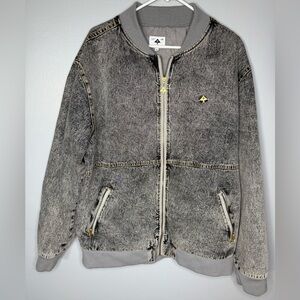 LRG Gray Men’s Zip-Up Denim Coat